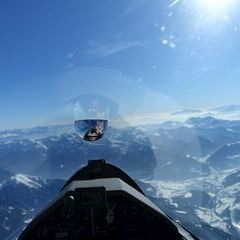 Flugwegposition um 13:41:59: Aufgenommen in der Nähe von 39041 Brenner, Südtirol, Italien in 4250 Meter
